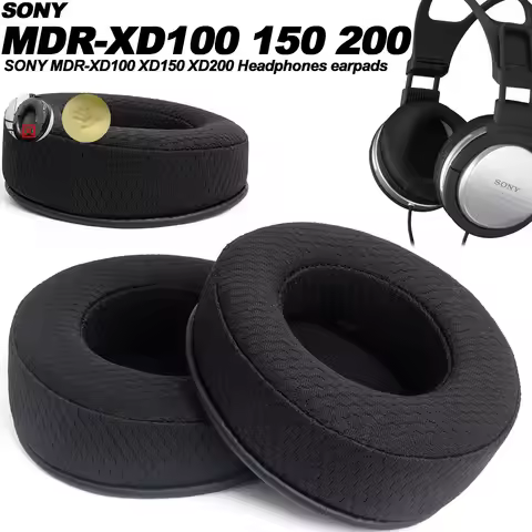 SONY MDR-XD100 XD150 XD200 Earphone pads replacement Earpads cloth Memory Covers Sponge Soft Protein