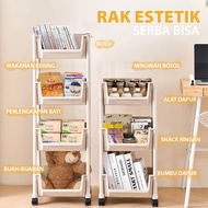 ROB (1PC = 1KG) PB 337/ STACKING RACK / BOOKSHELF PORTABLE PLASTIC BOOK RACK / WHEEL STACKING RACK T