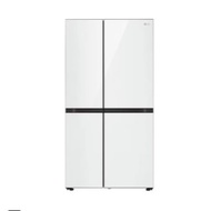 LG 694L Side-by-Side Fridge with Door-in-Door™ in White Glass Finish GC-M257CGFL