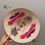 Bridal hat with string, Wedding hat, Traditional conical hat -TamKemDecor