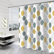 Xinxuan 2023 Bathroom Curtain Thickened Waterproof Simple Polyester Bathroom Fabric Bathroom Non perforated Curtain