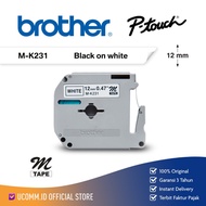 BROTHER Label Tape MK-231 12mmx8m Black on White MK231 M-K231Original