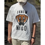 HUMVVN x KAWS I KNOW NIGO Duck Flying Blanket Hound Dog Print Men Women Short Sleeve T-Shirt