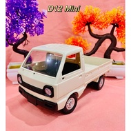 Wpl RC Car D12 D-12 RC Suzuki Carry Pick Up Cargo 1/10 2.4G 4WD RTR - D12 Mini Cream