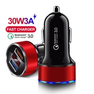 USB 5V 3A Car Charger Quick Charge LED Display Phone Charger Car-Charger for Xiaomi Samsung iPhone H