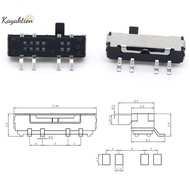 Kayaktion 10Pcs 4 Pin Mini Slide Switch On-OFF 3Position Micro Slide Toggle Switch Miniature Horizon