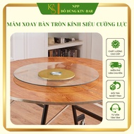 8mm Tempered Glass Dining Table Turntable Rotates Smoothly and Conveniently for Homes and Restaurant