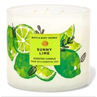 🔥🔥FAST SHIP | SUNNY LIME 3 WICK CANDLE | Bath and body works