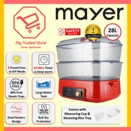 Mayer 28L Digital Food Steamer Steamer Electric Food Steamer (MMFS280D)