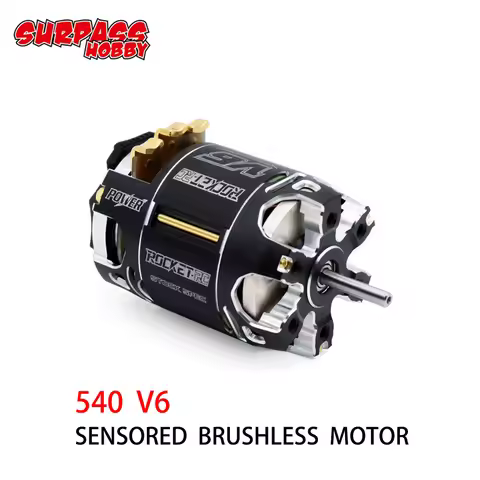 SURPASS HOBBY Rocket-RC 540 V6 sensored Brushless Motor 13.5T 17.5T 21.5T Waterproof 3.175mm for 1/1