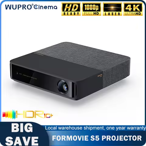 Formovie S5 Mini Projector Native Triple Laser DLP 1100ANSI Lumen FHD For Home Cinema Dolby Vision P