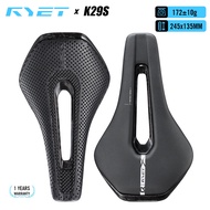 Ready Stock! RYET 3D Printed Carbon Bike Saddle with Hollow Relief Tech, 120kg Capacity Ultralight f