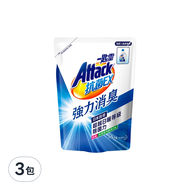 Attack 一匙靈 抗菌EX強力消臭洗衣精補充包  1.5kg  3包