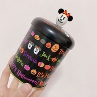 TDL 東京迪士尼海洋樂園 2009 園內限定 Halloween Trick or treat 萬聖節 幽靈 南瓜 米奇 米妮 Mickey Minnie 開蓋式 小物罐 置物罐 收藏罐 茶罐 糖果罐 化妝棉罐