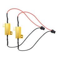 2PCS LED BOW error CAN-Bus 50W 50ohm Load Resistor Warning Canceller Decoder Resistor for LED Bulbs
