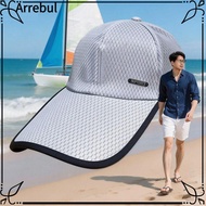 ARREBUL Sports Hat, Curved Brim Polyester Baseball Cap,  Design Sun Protection Breathable Extended C