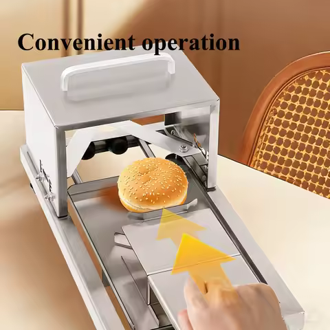 Manual Bread Slicing Machine Kitchen Tool Bagel Burger Bun Bread Cutter Stainless Steel Thickness Ad