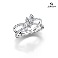 [E-Tax] Jubilee Diamond แหวนเพชร The Eyes of Beautifulness Diamond Cross Ring เพชรแท้ เพชรน้ำ 99