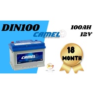 (Installation Included)Car Battery Bateri Kereta  DIN 100 | 60044 Camel Car Battery  - Bateri  Merce