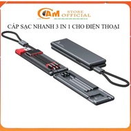 3 in 1 fast charging cable for phones fast charging cable