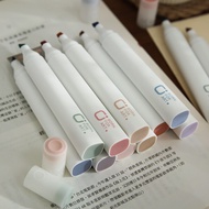 Ohaya丨4pcs Morandi Soft Tip Highlighter Set Light Color Kawaii Marker Pen Student Stationery