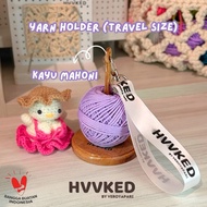 [HVVKED] Yarn Holder (Travel Size) Mahogany Wood
