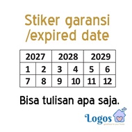 Label sticker expired date, expire date, online shop, brand, shop name