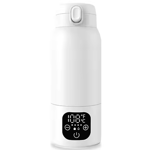 A98G-Portable Milk Warmer For Travel, Formula Container To Go 17 Oz Baby Bottle Warmer Featuring 110