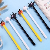 10pcs-Halloween Gel Pens, Neat Handwriting Cartoon Halloween Style Cute Neutral Pens, Cute Pumpkin P