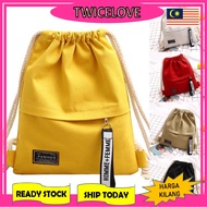 READY STOCK⭐ TWICELOVE Stanfem Drawstring Women's School Travel Backpack Shoulder Bag Beg Tangan Wan