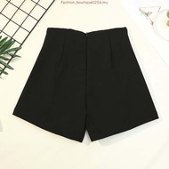 (JANUARY BRAND) SMLXL2XL Women's High Waist Short pants女装高腰短裤罗马弹力面料后腰伸缩裤头-JN5709