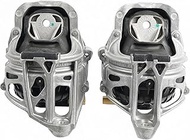 2PCS 4M0199371FL 4M0199372FE Left Right Engine Mount Compatible for AUDI A6 A7 A8 Q7 Q8 Touareg Caye