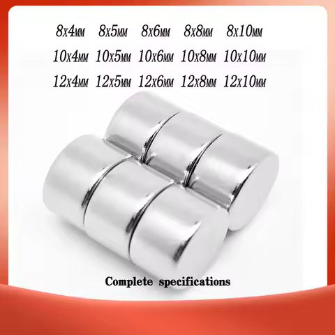 8x5MM LOT Disc Standard N52 NdFeB Mag 8x4 10x5 Permanent NdFeB Strong Magnets Disc 8*6 12*6 12*8 10x