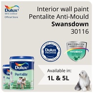 Dulux Interior Wall Paint - Swansdown (30116) (Anti-Fungus / High Coverage) (Pentalite Anti-Mould) - 1L / 5L