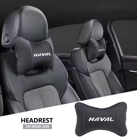1Pcs Car Seat Headrest Auto Logo Neck Pillow For Haval Jolion H9 H6 F7 H2 F7X H3 H1 H2S H5 H7 M6 H4 