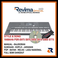 DVD Style dan Song Keyboard YAMAHA PSR-S975 S770 670 S970 950 910 S775