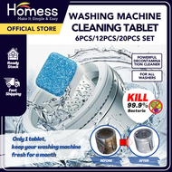 HOMESS 1/4 Tab Washing Machine Cleaning Tablet Washing Machine Cleaner Washer Cleaning Detergent Tablet Washer Cleaner Laundry Supplies
