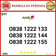 Nomor Cantik AXIS 11digit triple 222 0838 1222 133 RG012 1374