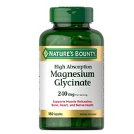 Natures Bounty Magnesium Glycinate 240 mg 180 Capsules Exp.02/2027