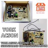 YORK ACSON AIRCOND PCB SECONDHAND COPPER SENSOR ROOM SENSER EKON LAMA PC BOARD NON-INVERTER 二手冷气电板 感应器