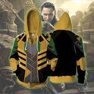 Thor Cosplay Loki Avenger 3d Sweater Casual Hooded Coat