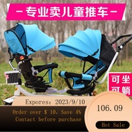 Twin Baby Stroller Front and Rear Double Bicycle Lightweight Stroller Two-Child Baby Trolley Children Tricycle MYLN