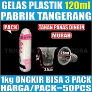 Gelas Plastik 120ml Per Pack Cup Ice Cream Es krim Jasuke Tahan Panas