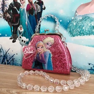 beg budak perempuan beg tangan budak perempuan Ice and Snow Princess Pocahontas Fesyen Gadis Aisha B