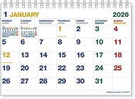 etranger di costarica CLT-G-11 EDC4813 2026 Desktop Calendar, B6, Visible, 5.0 x 7.2 inches (128 x 1