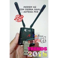 PROMO HARGA MURAH MODEM USB WIRELESS 4G LTE ALL GSM SIERRA 320U 320 U AIRCARD + ANTENA
