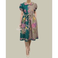 Puffina dress BATIK ENCIM 2-tone | By atelier.yoon