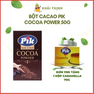 PIK CACOA POWER 50G cocoa powder used for baking, used with ice cream