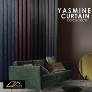 homecurtain - Yasmine Mix Blackout Curtain Window Ready Made Hook Eyelet (330cm-340cm)