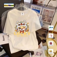 CODReady Stock Perempuan Lengan Pendek Cny T Shirt 2026 Kids Unisex Cotton 100 Top Fashion T-Shirt 5